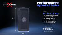 Proline X PO 12-S DF KXE sealed down fire enclosure, end panel with recessed terminal cup, 15 by 9.0 inches.