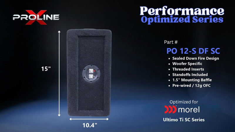 Proline X PO 12-S DF SC sealed down fire enclosure, end panel with recessed terminal cup, 15 by 10.4 inches.