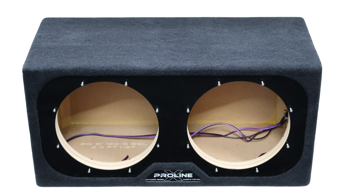 Performance Optimized Sealed Dual 12" Enclosure | Stereo Integrity 12" SQL Series