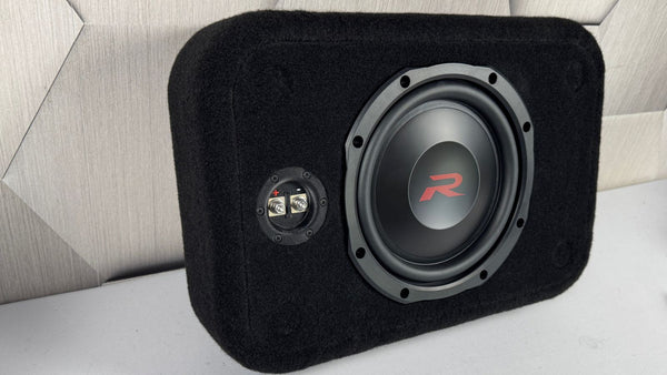 Alpine RSW10D4 Shallow Subwoofer in Proline X Micro Series Enclosure - alternate view