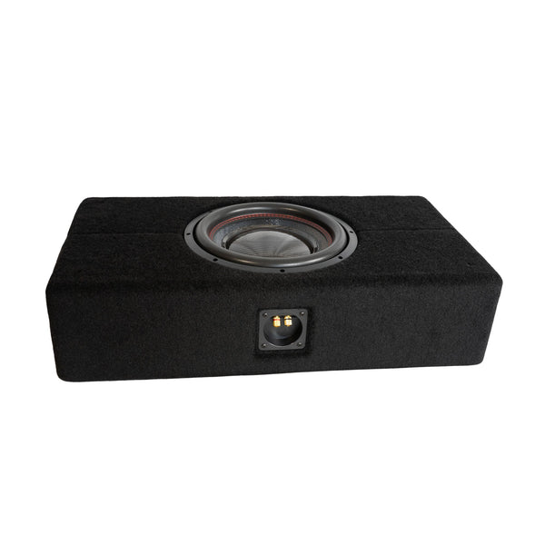 Audiomobile Encore 12 inch Sealed Down Firing Subwoofer Enclosure - alternate view