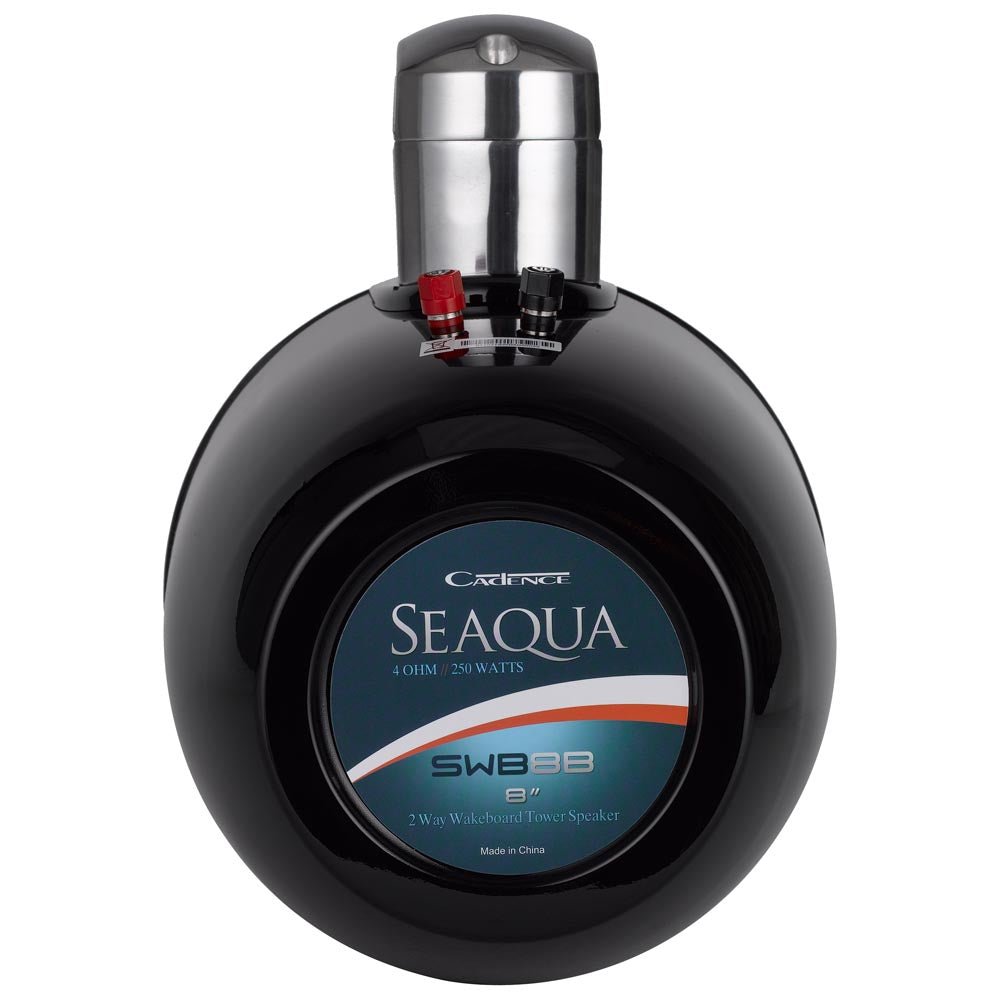Cadence SWB8B 8″ 2-Way Black Wakeboard Speaker (Single) Cadence