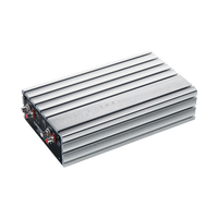 Silver amplifier on a white background