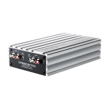 Crescendo amplifier on a white background