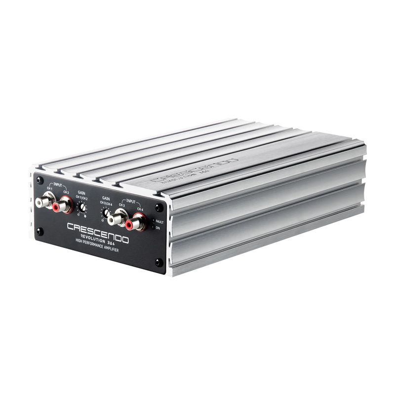 Crescendo amplifier on a white background