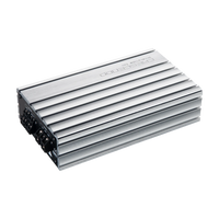 Silver amplifier on a white background