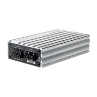 Silver electronic device with connectors on a white background