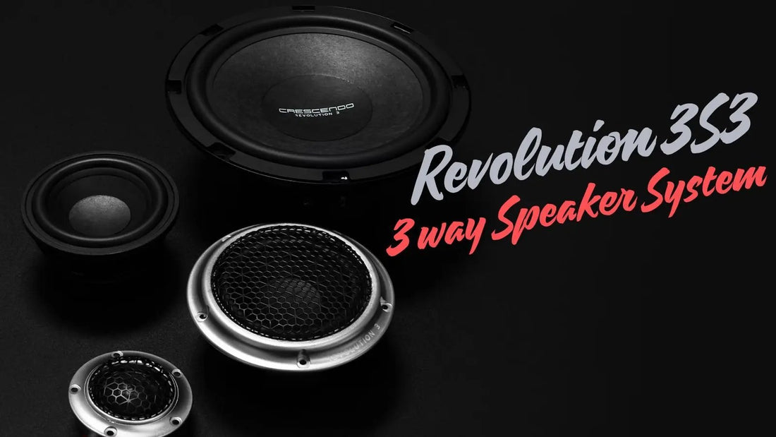 Crescendo REVOLUTION 3S3 3 way speaker system - Crescendo Component Set for car audio systems