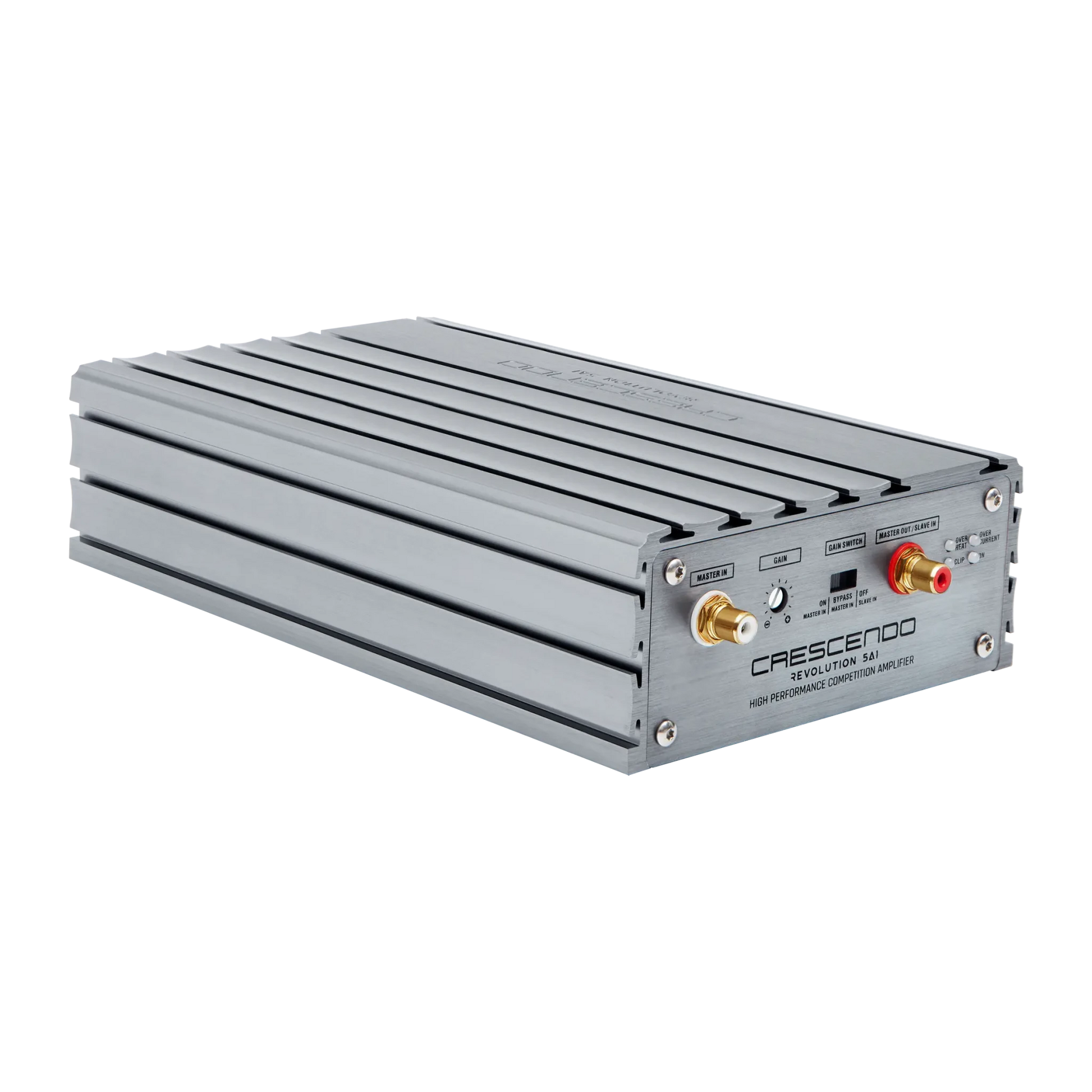 Silver electronic device with 'Crescent' branding on a white background