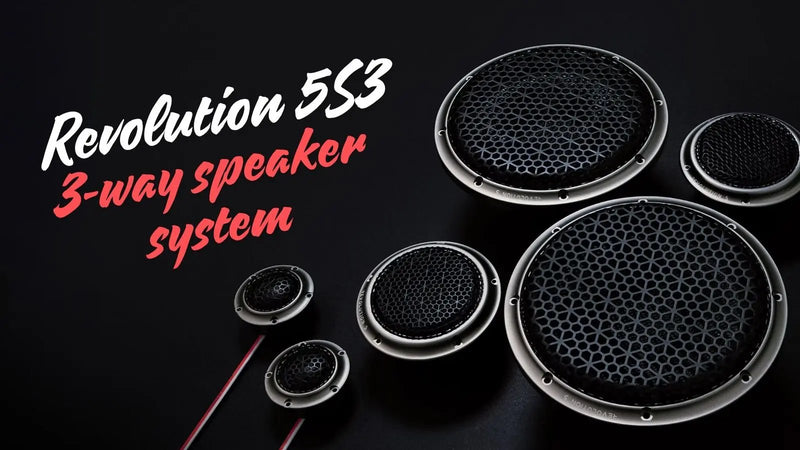 Crescendo Revolution 5S3 3 - way speaker system - Crescendo Component Set for car audio systems