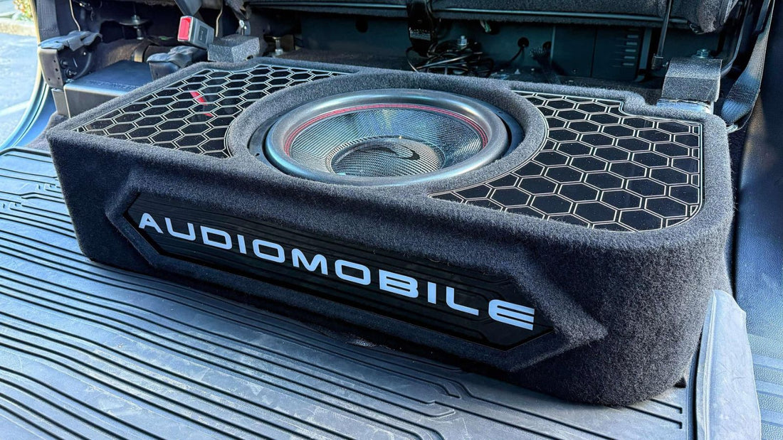 Direct Fit Single Audiomobile Encore 15 Loaded Subwoofer Enclosure | Ford F150/250|Proline X|Audio Intensity