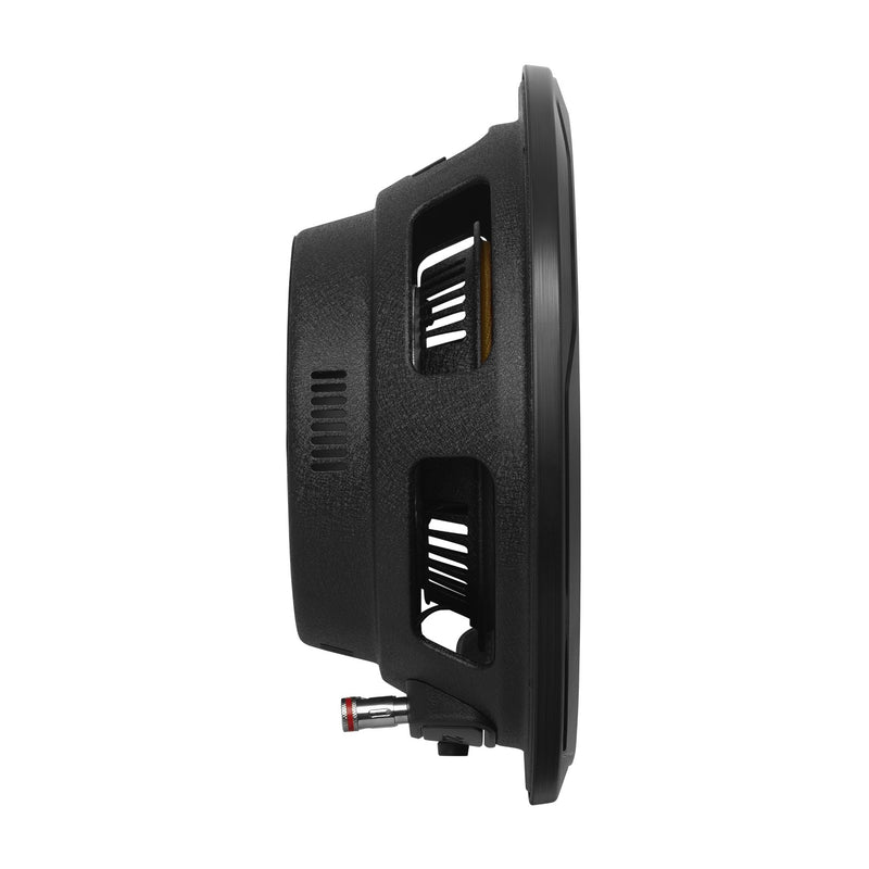 Side profile of the JBL Club 102SL showing its 3-1/4 inch shallow depth and vented steel basket