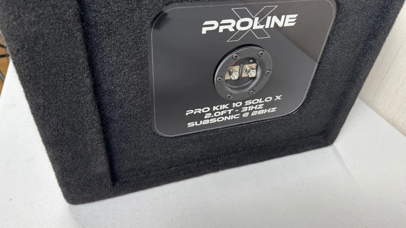 Kicker Solo X 10" Subwoofer Box - Professional Series Enclosure for Compact High - Performance Bass|Proline X|Audio Intensity