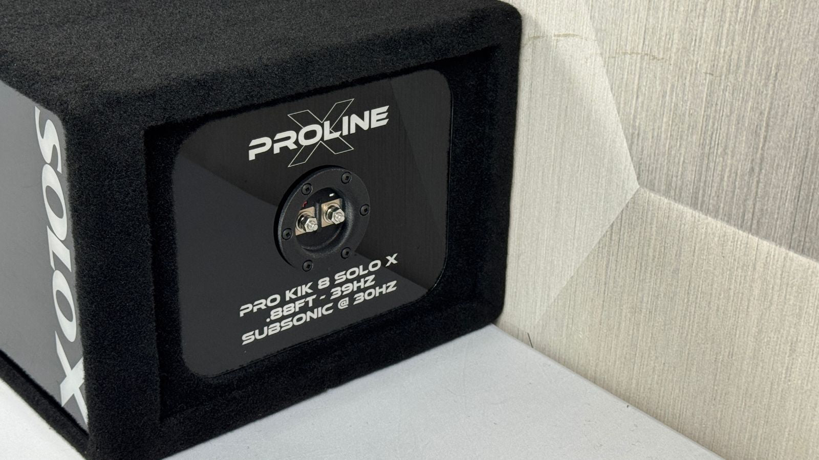 Kicker Solo X 8" Subwoofer Box - Professional Series Enclosure - Proline X Subwoofer Enclosures for car audio systems