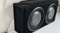 Loaded Dual Wavtech thinPRO12 Subwoofers - Proline - X Micro Series Sealed Enclosure|Audio Intensity|Audio Intensity