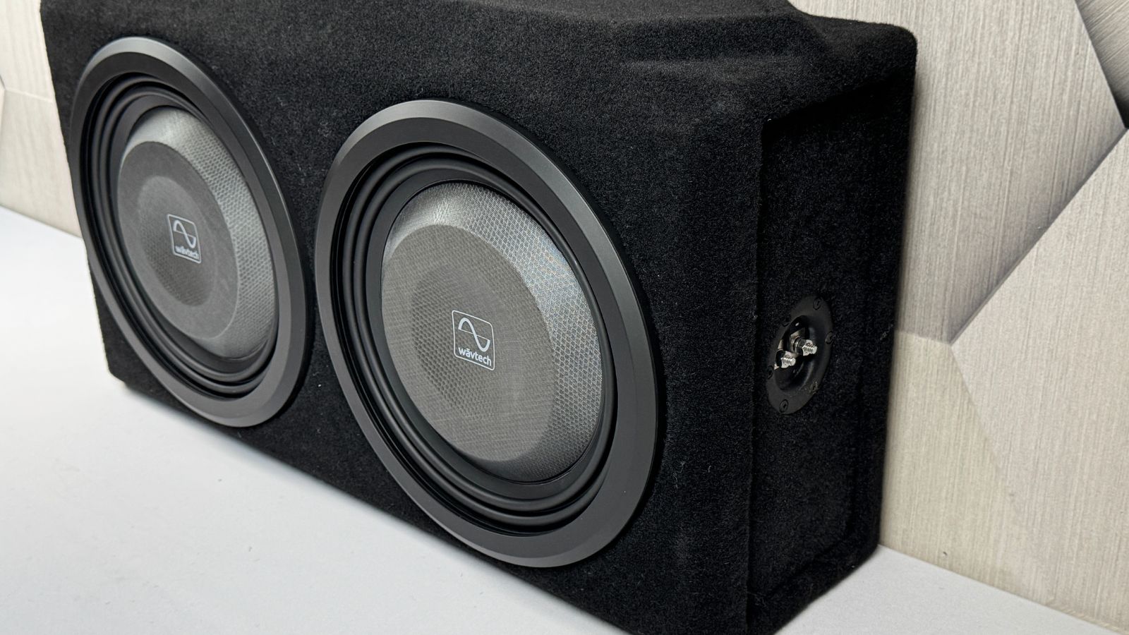 Loaded Dual Wavtech thinPRO12 Subwoofers - Proline - X Micro Series Sealed Enclosure|Audio Intensity|Audio Intensity