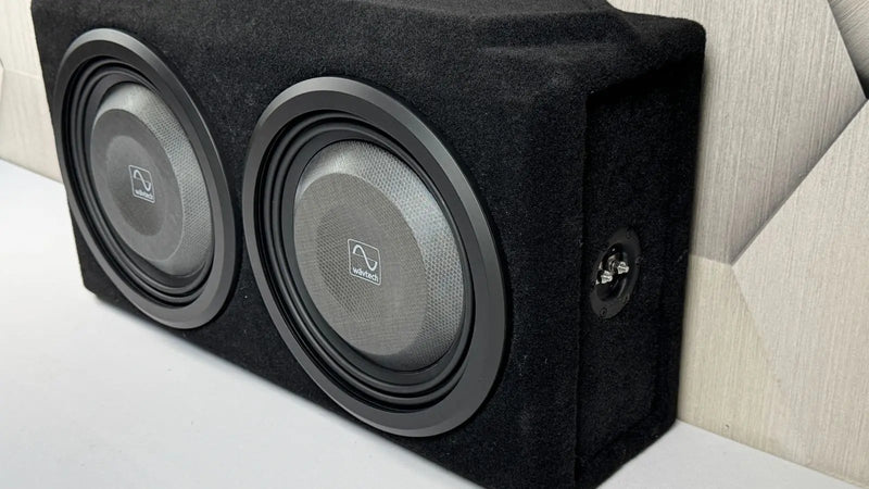 Loaded Dual Wavtech thinPRO12 Subwoofers - Proline - X Micro Series Sealed Enclosure|Audio Intensity|Audio Intensity