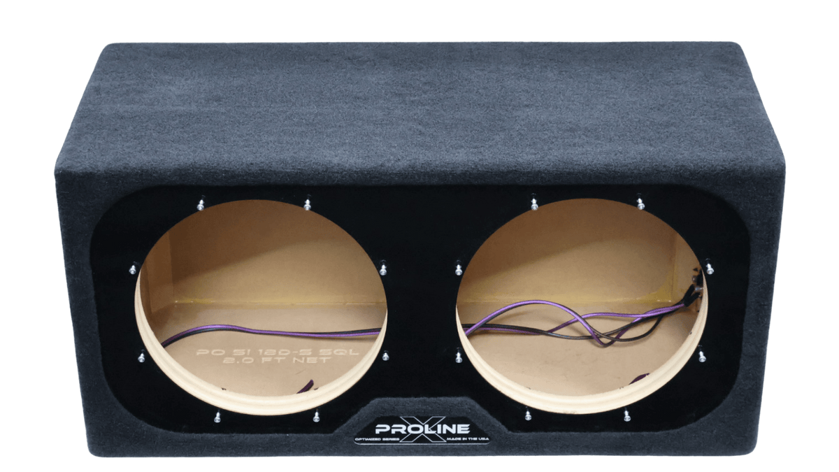 Performance Optimized Sealed Dual 12" Enclosure | Stereo Integrity 12" SQL Series