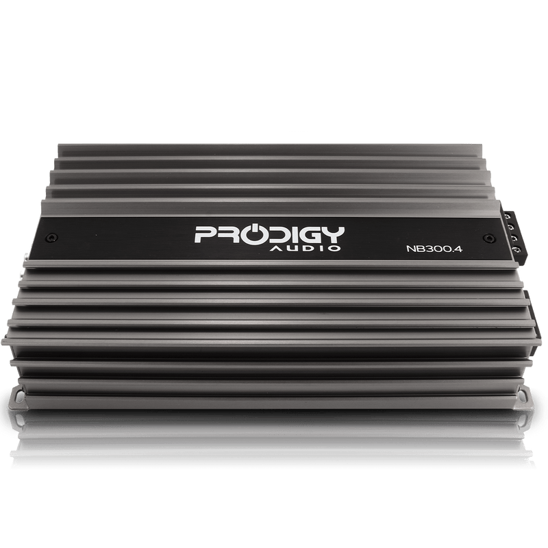 Prodigy Audio amplifier on a white background