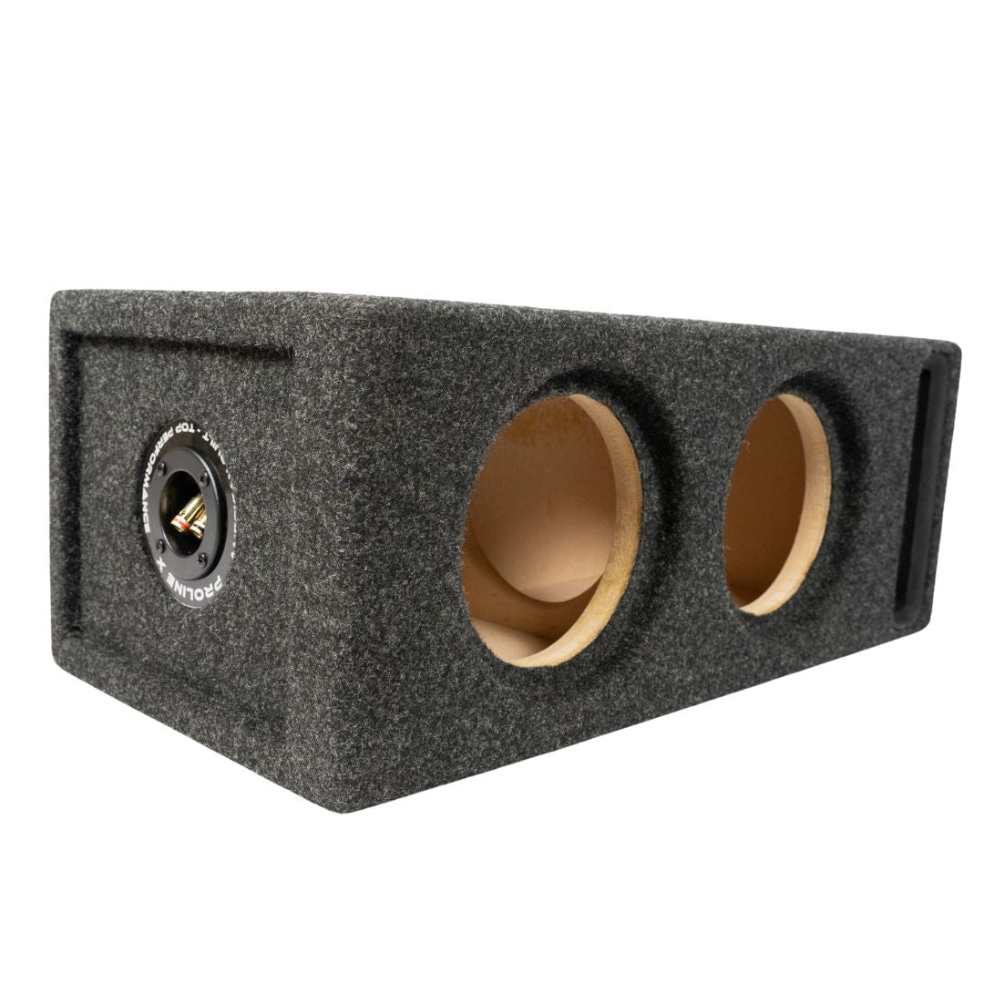 dual 6.5 subwoofer box - side