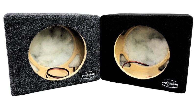 2 10" Subwoofer enclosures, 1 Grey 1 back