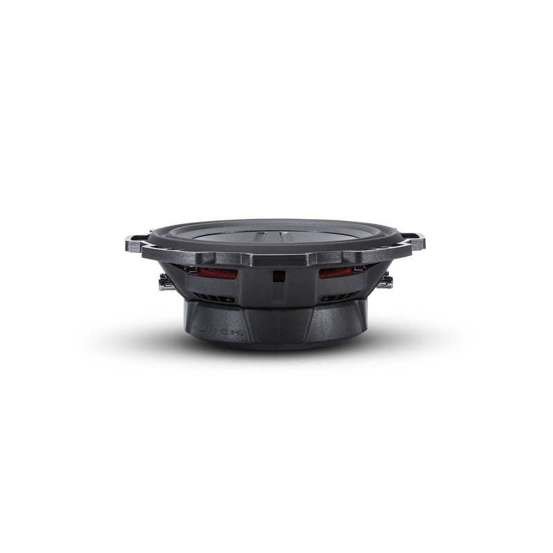 Side profile of the Rockford Fosgate P3S 10 showing its 3.50 inch mounting depth