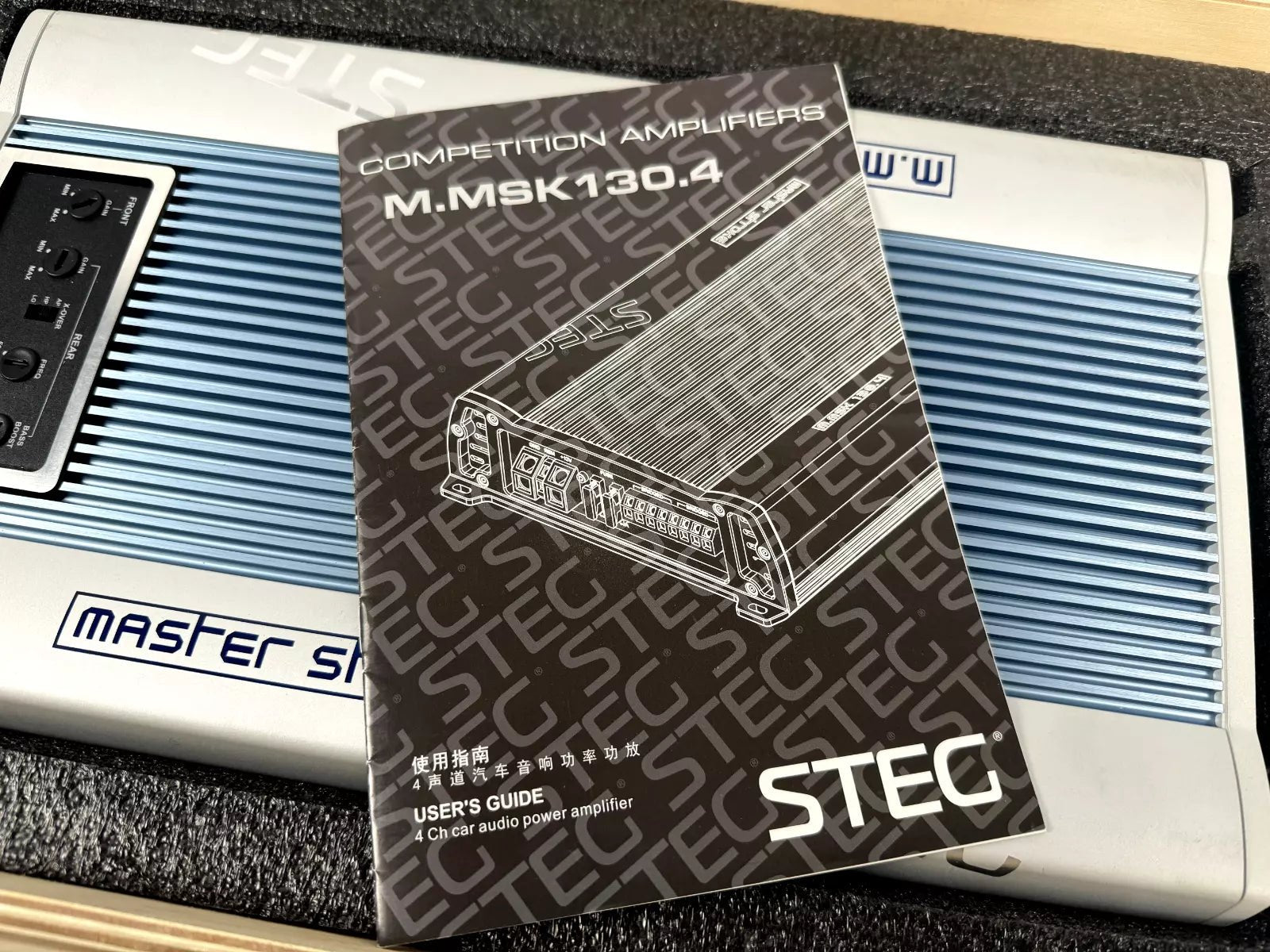 STEG M.MSK 130.4 Master Stroke 4 Channel Class D Amplifier with Wood Box|Steg|Audio Intensity