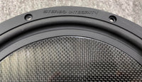 Stereo Integrity BM-11 close-up of the carbon fiber diaphragm weave and surround edge