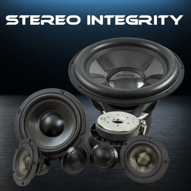 Stereo Integrity subwoofers, midbass, midrange and tweeters