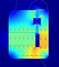 Stereo Integrity HFS-24 finite element analysis of the motor magnetic field