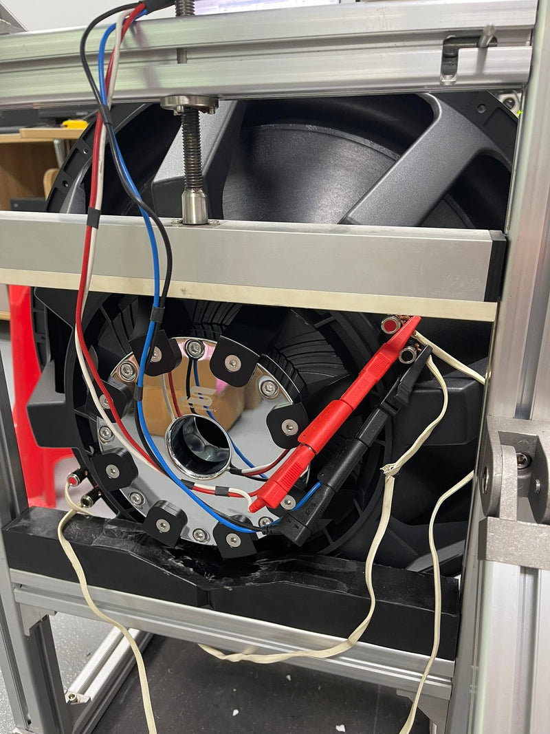 Stereo Integrity HFS-24 mounted on a Klippel measurement rig