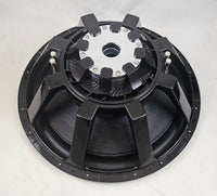 Stereo Integrity HFS-24 rear three-quarter view of the motor set partly inside the basket
