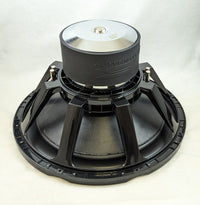 Stereo Integrity HS-24 rear three-quarter view of the stacked motor and cast aluminum basket