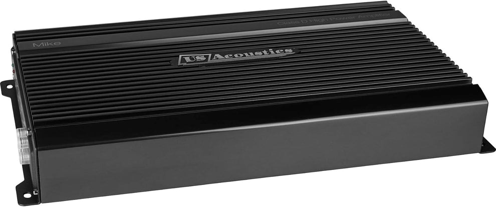 US Acoustics Mike monoblock subwoofer amplifier, a single-channel Class D amp built for one subwoofer load