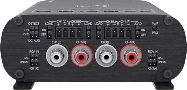 WavTech link300.4mini: Compact 4-Channel Amplifier - alternate view