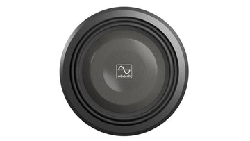 Black speaker cone with Wintech logo on a white background