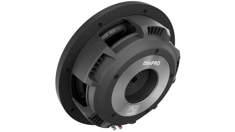 Speaker with 'thinPRO' branding on a white background