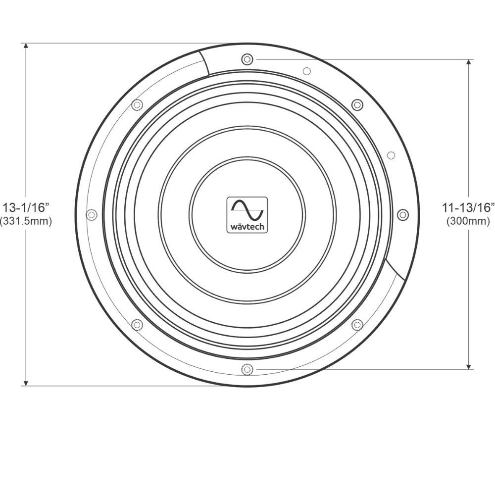 Wāvtech thinPRO12 – Shallow - Mount 12" Subwoofer for Deep Bass|Wavtech|Audio Intensity