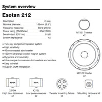 Dynaudio Esotan 212 2-Way Car Audio System|Dynaudio|Audio Intensity