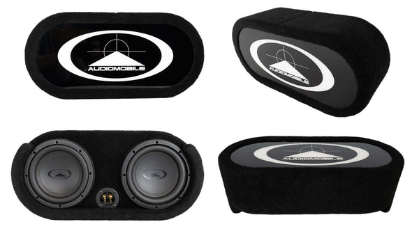 Proline X Micro Round Series Sealed Downfire Enclosure for Double 8