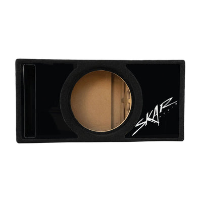Professional Series 12-inch ported enclosure for the Skar EVL 12, front view with gloss baffle and slot port